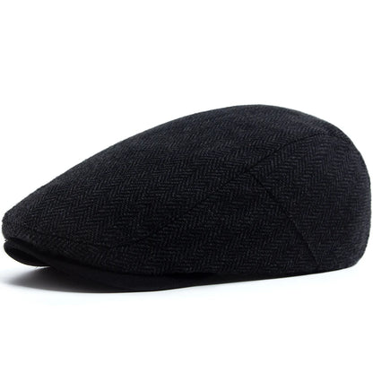 Striped Herringbone Ivy Cap | Highland Outdoor Flat Cap | Urban Caps NZ