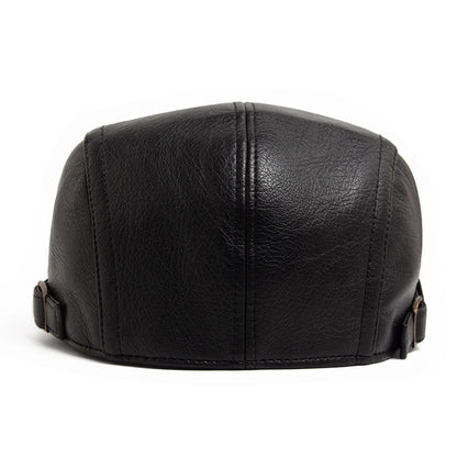 Premium Faux Leather Ivy Cap | English Winter Flat Cap | Urban Caps NZ