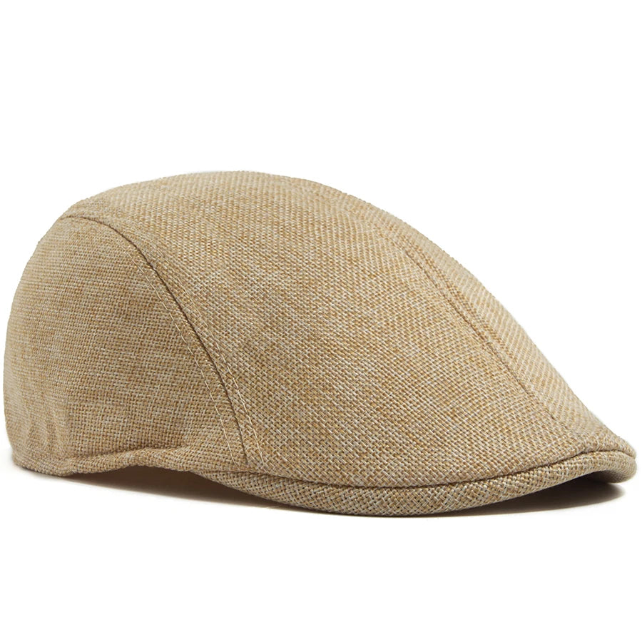 Breathable Linen Ivy Cap | Heritage Driving Flat Cap | Urban Caps NZ