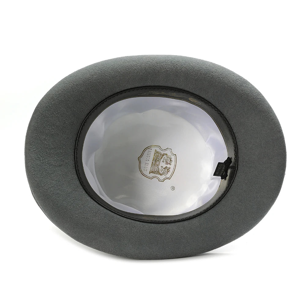 Victorian Style Wool Felt Top Hat – Elegant Gentleman Cylinder Hat