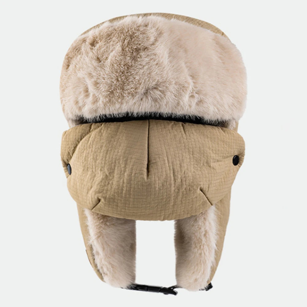 Baikal Fluffy Trapper Hat with Face Mask
