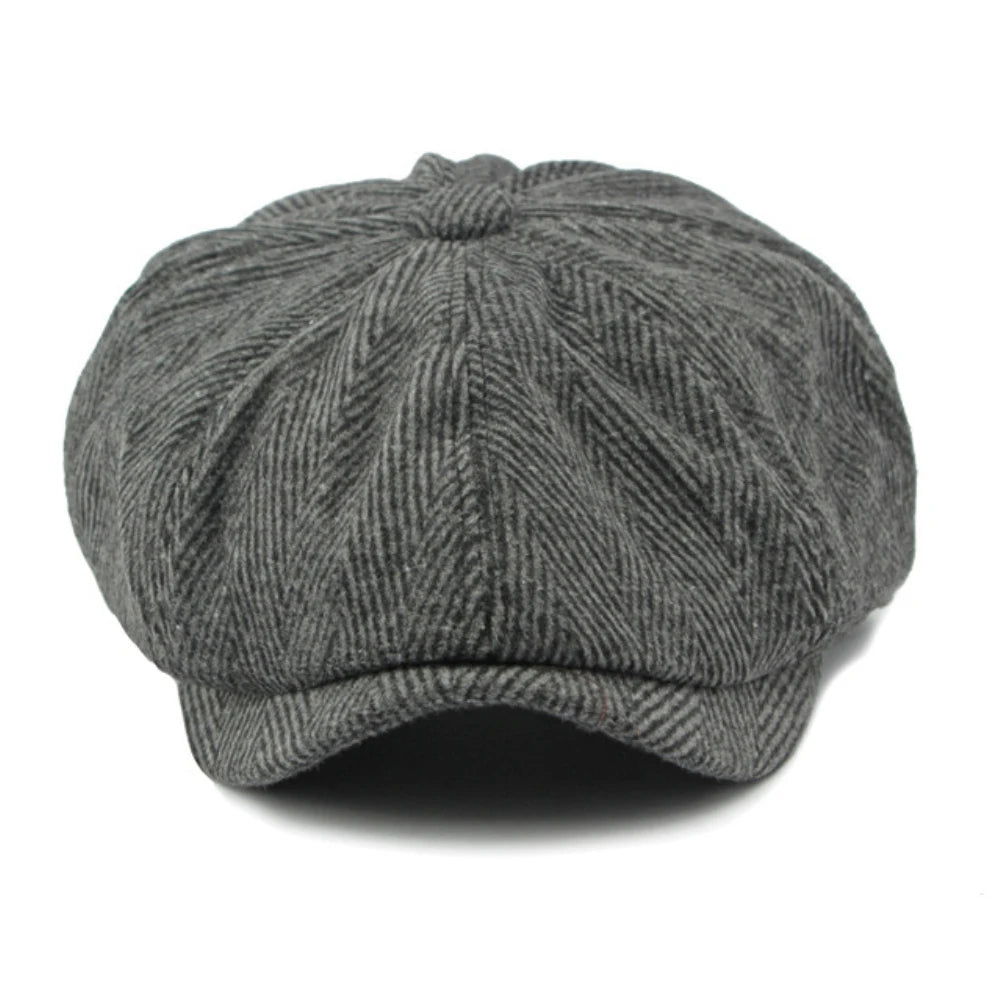 Melrose Striped Wool Beret