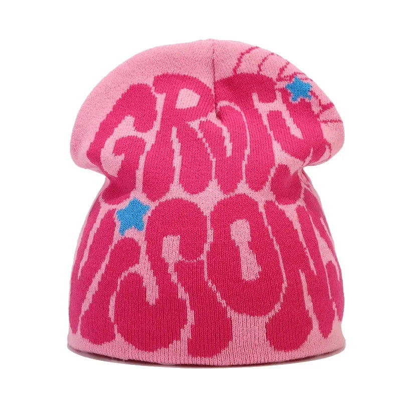 The Skullcap | Y2K Letter Knitted Hip Hop Beanie | Urban Caps NZ