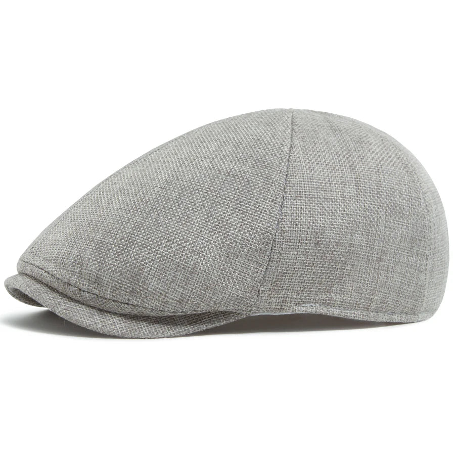 Luxury Linen Ivy Cap | Breathable Summer Flat Hat | Urban Caps NZ