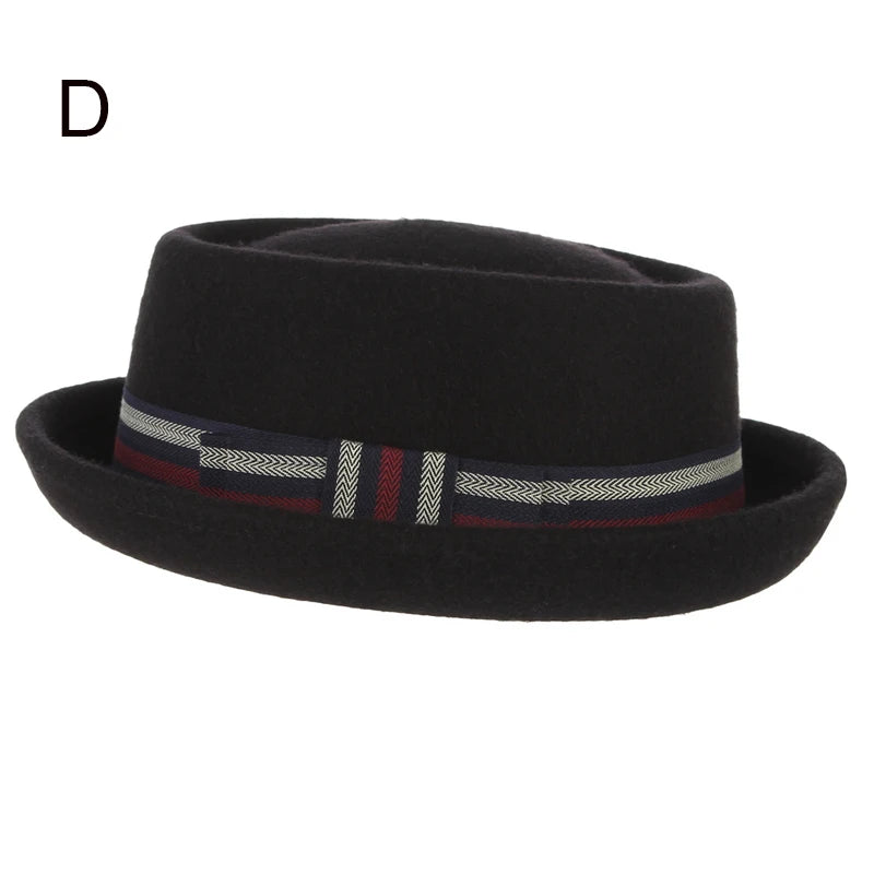 Paris Noir Wool Felt Pork Pie Hat | Urban Caps