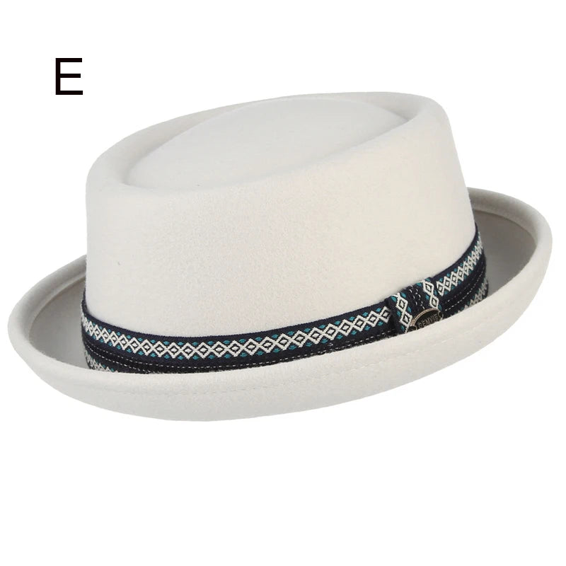Paris Noir Wool Felt Pork Pie Hat | Urban Caps