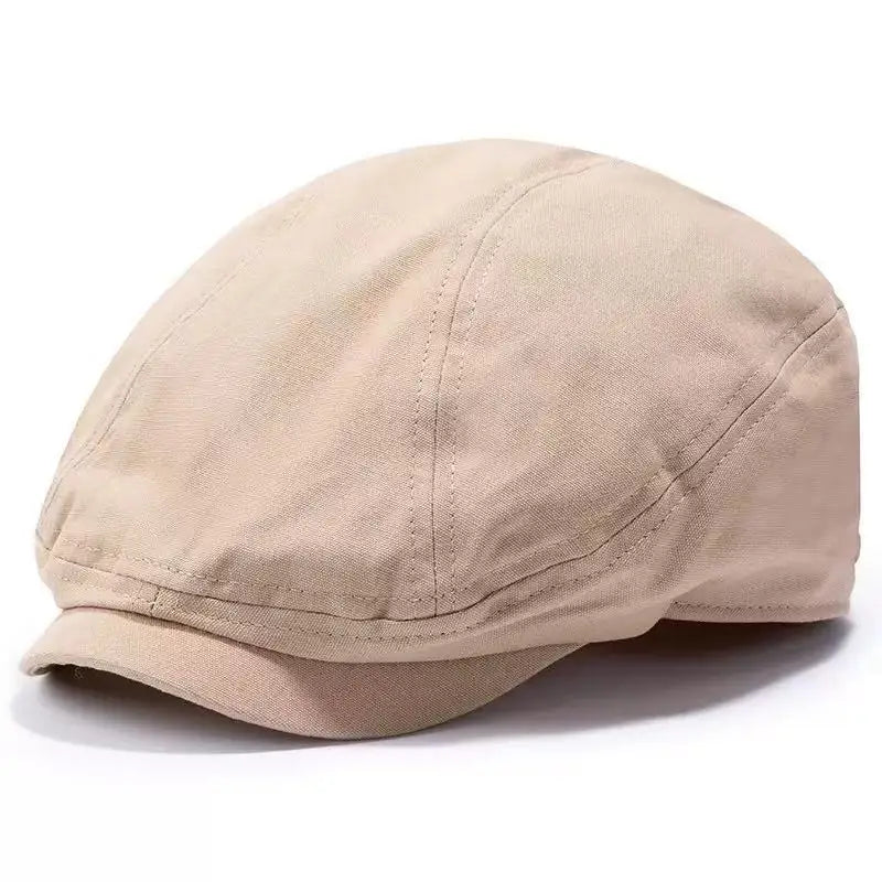 Torino XL Cotton Flat Cap – Extra Large Newsboy Cap for Men & Women (55–65cm)