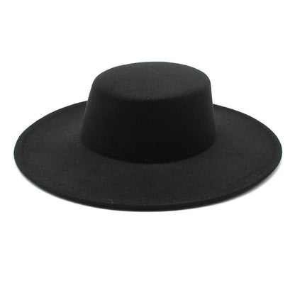 Classic Wide Brim Fedora Hat – Structured Formal Travel Cap