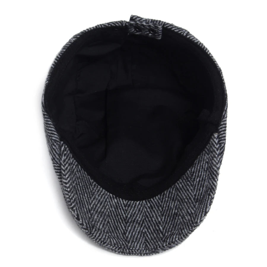 Heritage Herringbone Ivy Cap | Highland Winter Flat Cap | Urban Caps NZ