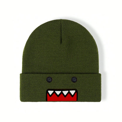 The Domo | Cartoon Character Embroidered Knitted Beanie | Urban Caps NZ