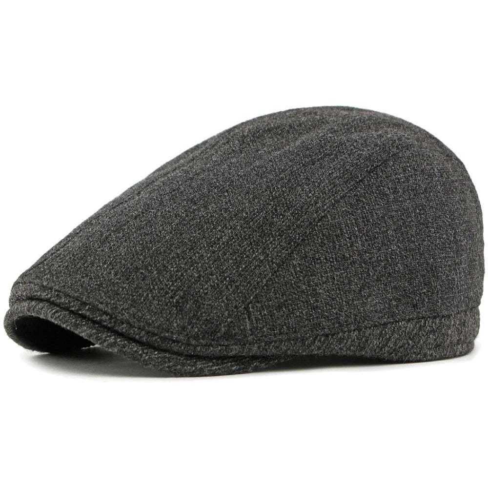 Shrewsbury Wool Artist Beret in Dark Grey