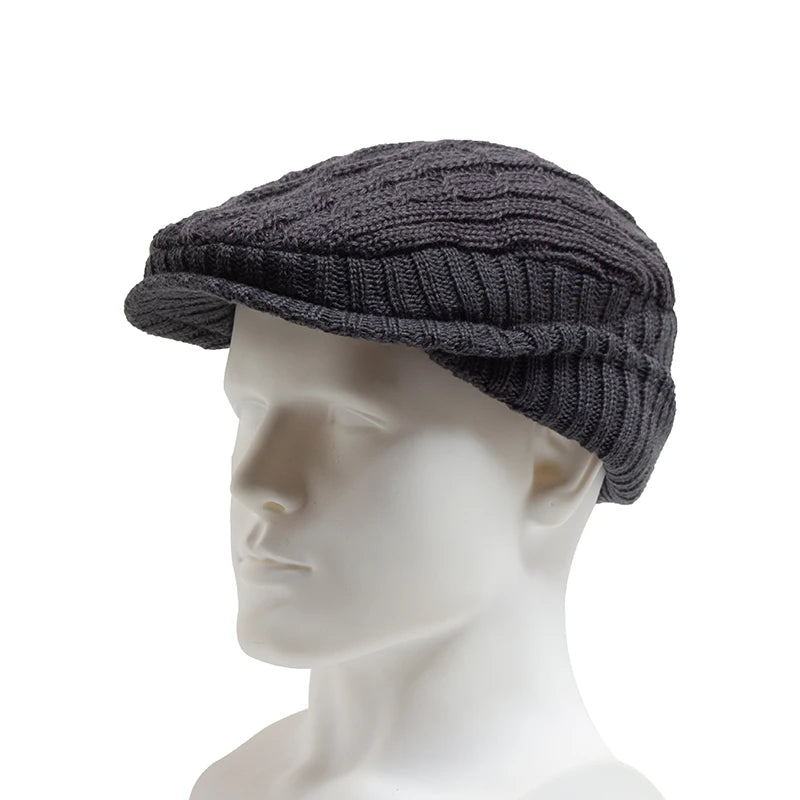 Knitted Earflap Ivy Cap | Scottish Country Flat Cap | Urban Caps NZ