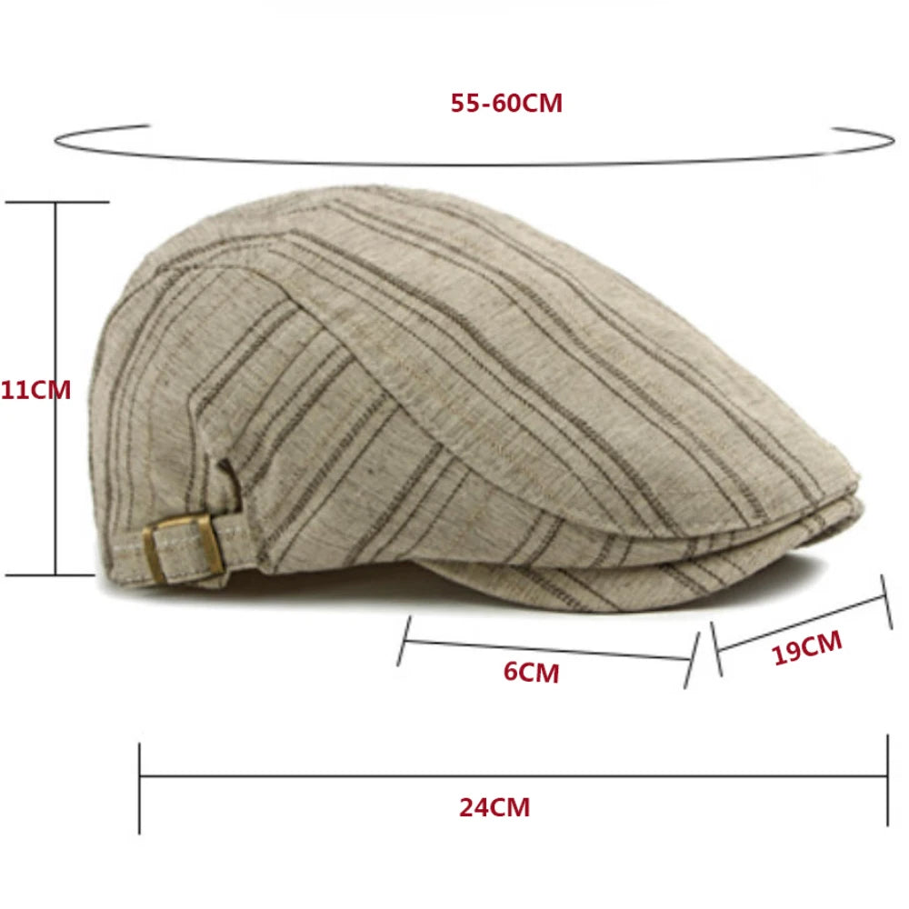 Padstow Striped Sun Beret