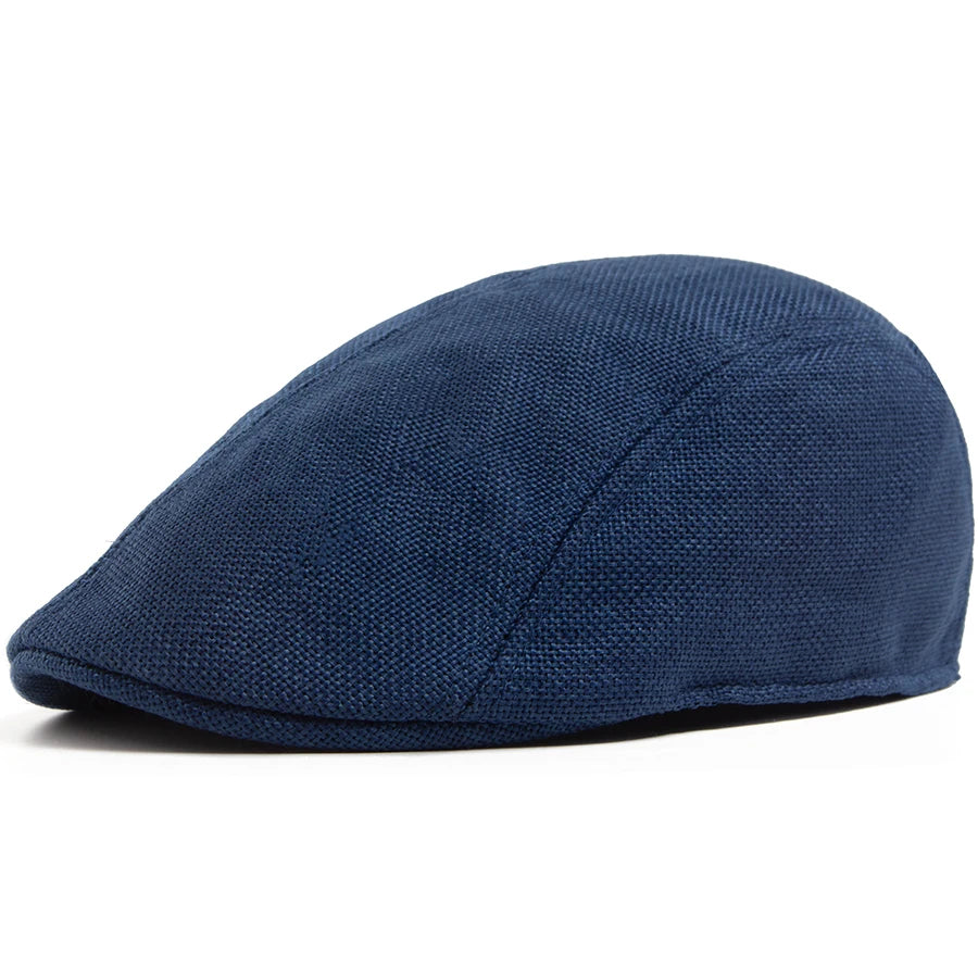 Breathable Linen Ivy Cap | Heritage Driving Flat Cap | Urban Caps NZ