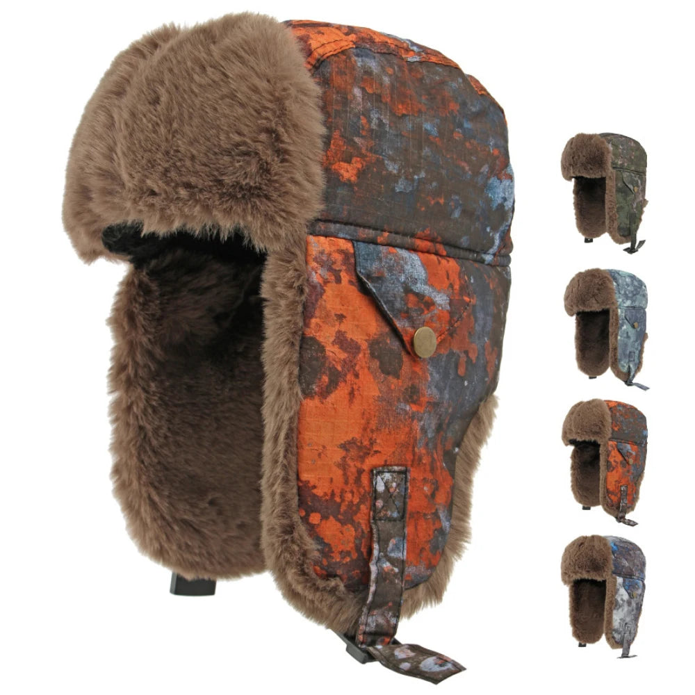 Arctic Camouflage Trapper Hat