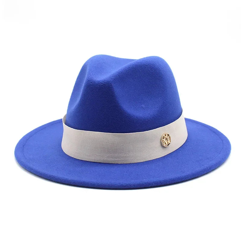 Ascot Formal Fedora in Royal Blue