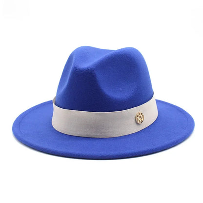 Ascot Formal Fedora in Royal Blue