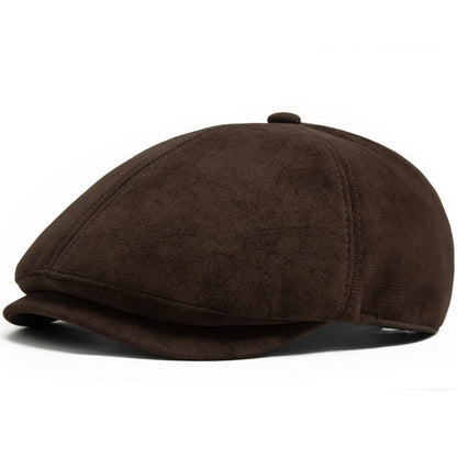 Faux Leather Newsboy Cap | English Gentleman's Cap | Urban Caps NZ