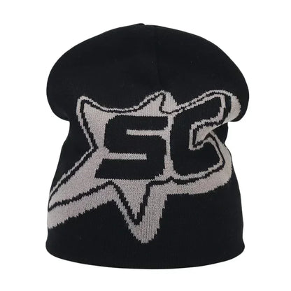 The Skullcap | Y2K Letter Knitted Hip Hop Beanie | Urban Caps NZ