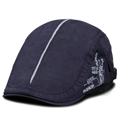 Cotton Letter Embroidered Ivy Cap | Driver's Flat Cap | Urban Caps NZ