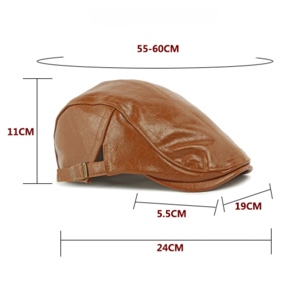 Cadiz Faux Leather Ivy Cap