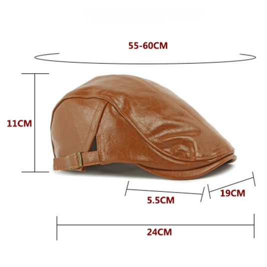 Cadiz Faux Leather Ivy Cap