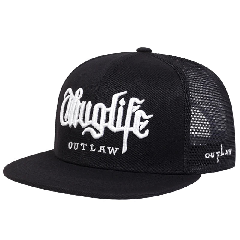 The Ladbroke | Thug Life Embroidery Unisex Snapback Cap | Urban Caps NZ