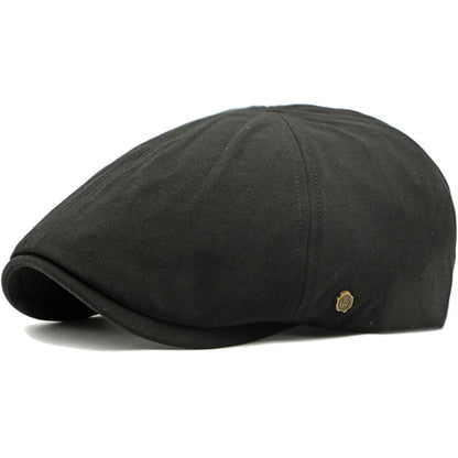 Tenby 6-Panel Artist Beret in Black