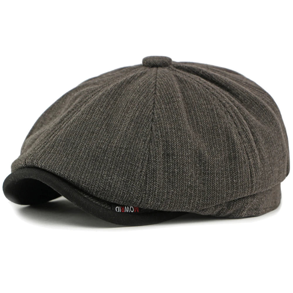 Conwy Wool Artist Beret in Gray