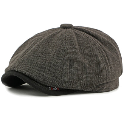 Conwy Wool Artist Beret in Gray