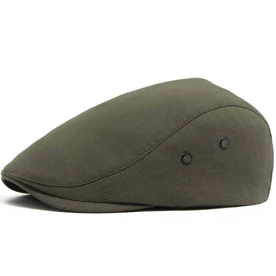 Breathable Linen Ivy Cap | Milan Driving Flat Cap | Urban Caps NZ