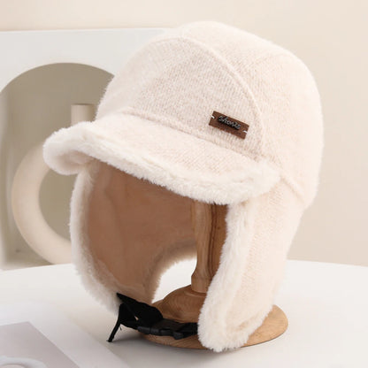 Karelia Fleece-Lined Riding Hat in Beige
