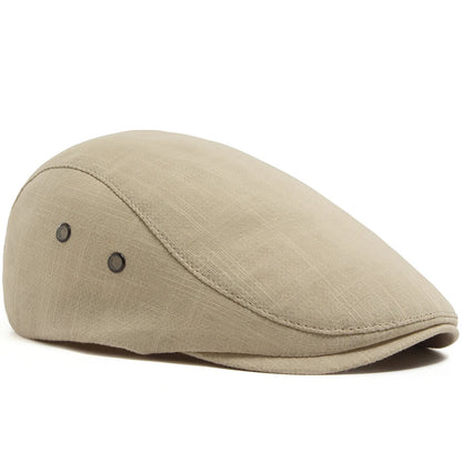 Breathable Linen Ivy Cap | Milan Driving Flat Cap | Urban Caps NZ