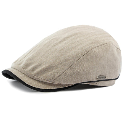 Tenby 6-Panel Artist Beret in Beige