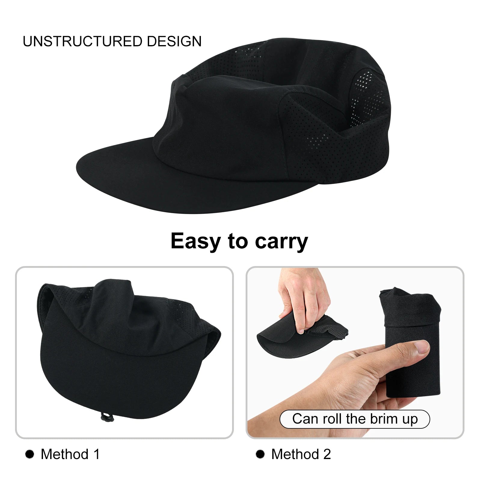 The Riviera | Unisex Lightweight Quick-Dry Flat Brim Baseball Cap | Urban Caps NZ