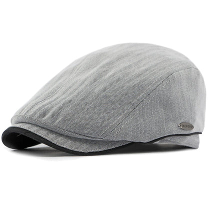 Tenby 6-Panel Artist Beret in Light Grey