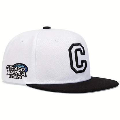 The Chicago | City Embroidery Cotton Snapback Cap | Urban Caps NZ