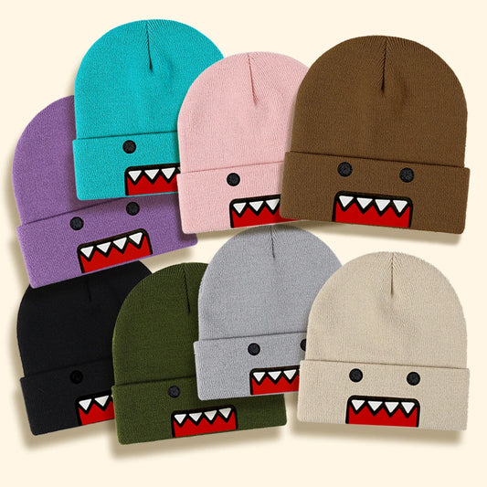 The Domo | Cartoon Character Embroidered Knitted Beanie | Urban Caps NZ