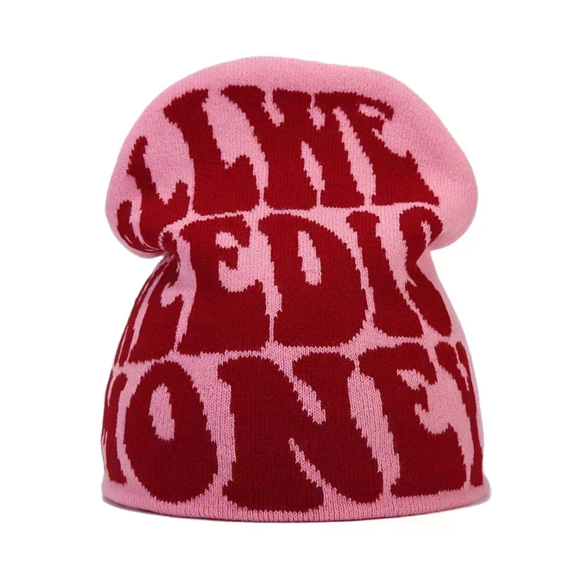The Skullcap | Y2K Letter Knitted Hip Hop Beanie | Urban Caps NZ