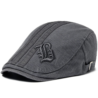 Embroidered Cotton Ivy Cap | Classic Gentleman's Flat Cap | Urban Caps NZ