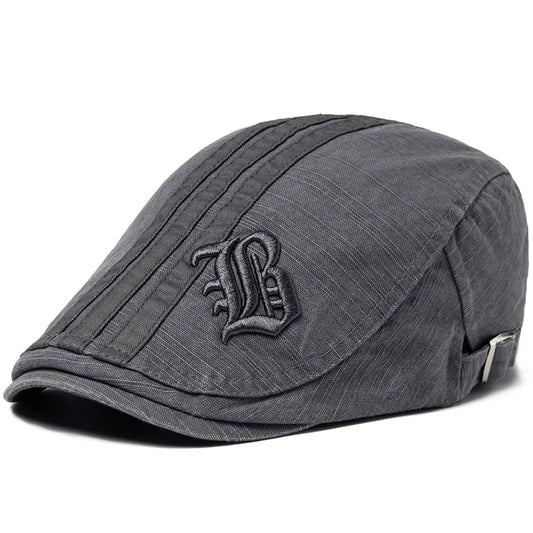 Embroidered Cotton Ivy Cap | Classic Gentleman's Flat Cap | Urban Caps NZ
