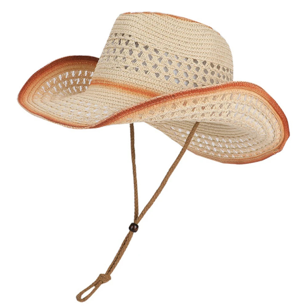 Matlock Wide-Brim Straw Hat in Beige
