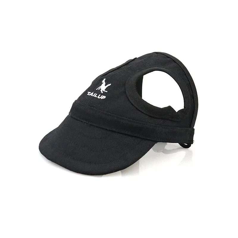 Adjustable dog cap shown in five colours