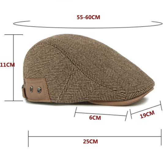 Nice Striped Earflap Beret