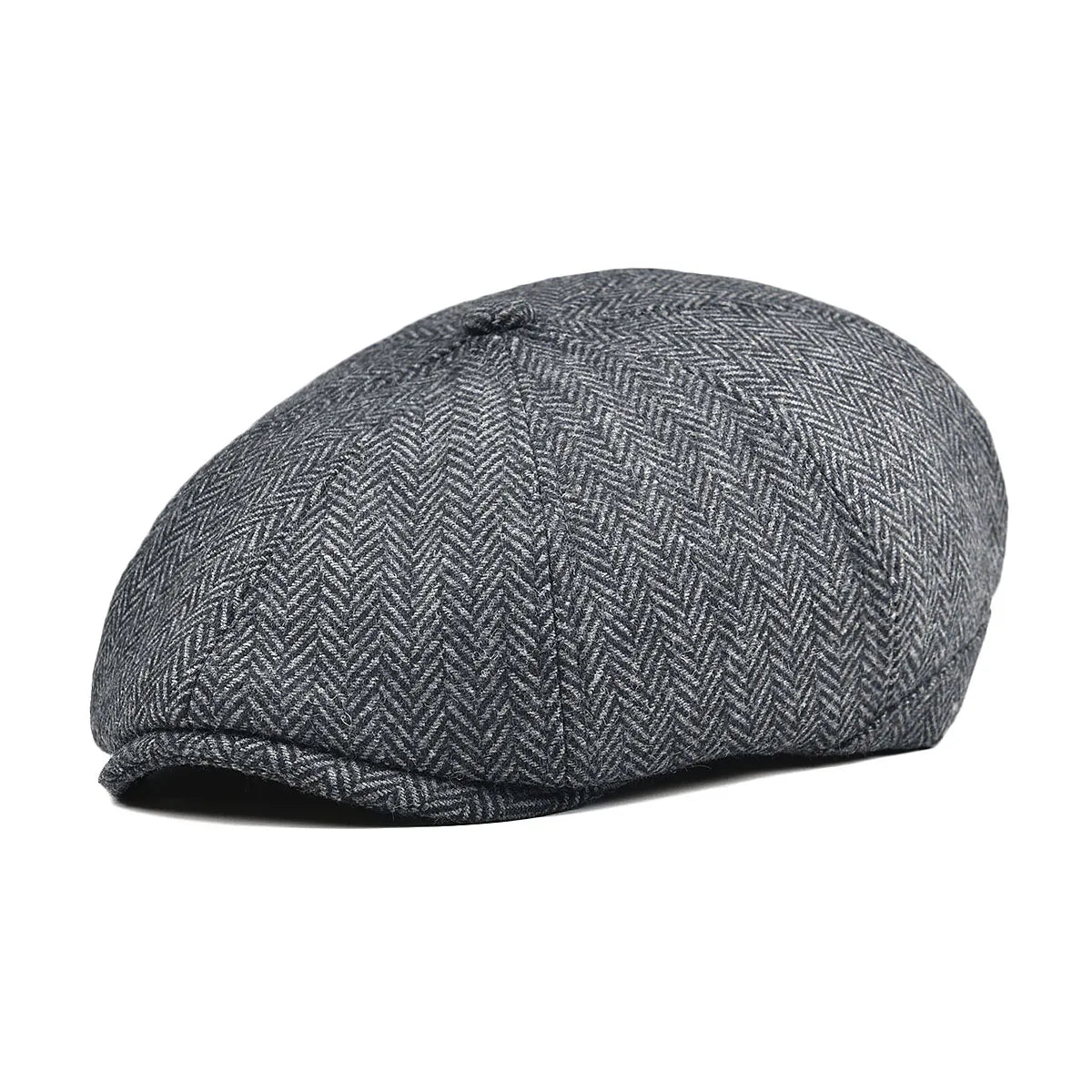 The Hathersage | Men's Wool Blend Twill Winter Newsboy Cap | Urban Caps NZ