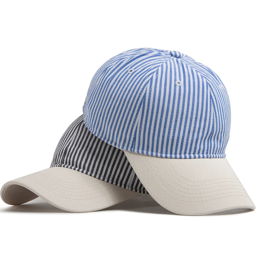Striped Soft Dad Hat | Casual Baseball Cap | Urban Caps NZ