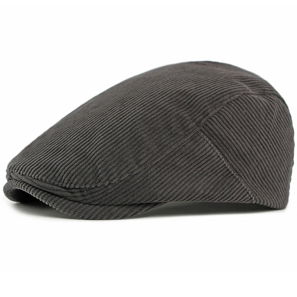 Pitlochry Wool Ivy Cap in Dark Grey