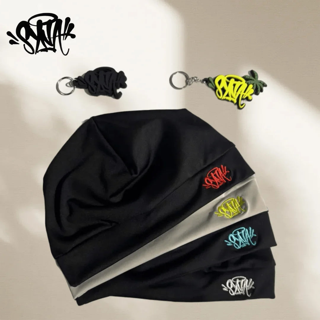 The Syna | Skull Embroidery Street Knitted Beanie | Urban Caps NZ