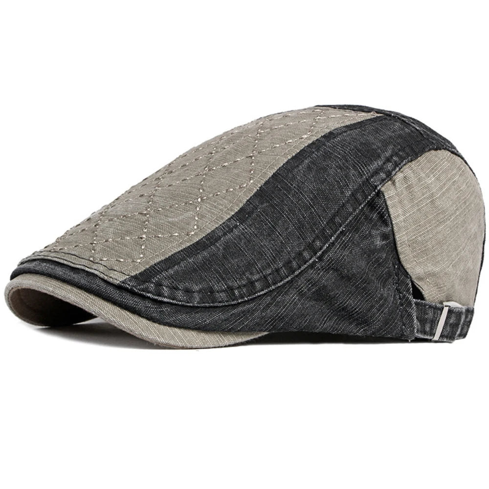 Truro Patchwork Ivy Cap in Khaki