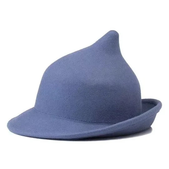 Hallowmere Wool Witch Hat in Blue